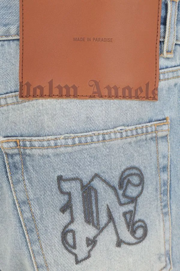 Palm Angels Distressed Loose-Fit Jeans