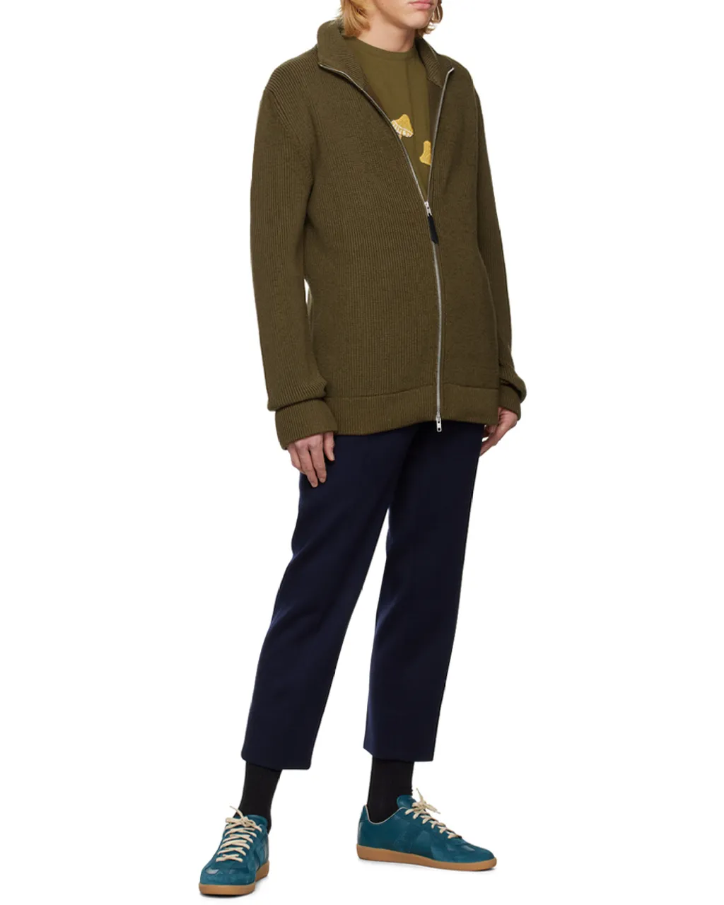 Maison Margiela Long-Sleeved Zipped Cardigan