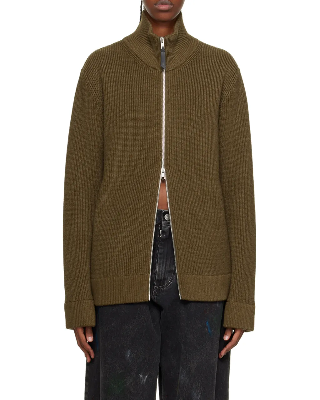Maison Margiela Long-Sleeved Zipped Cardigan