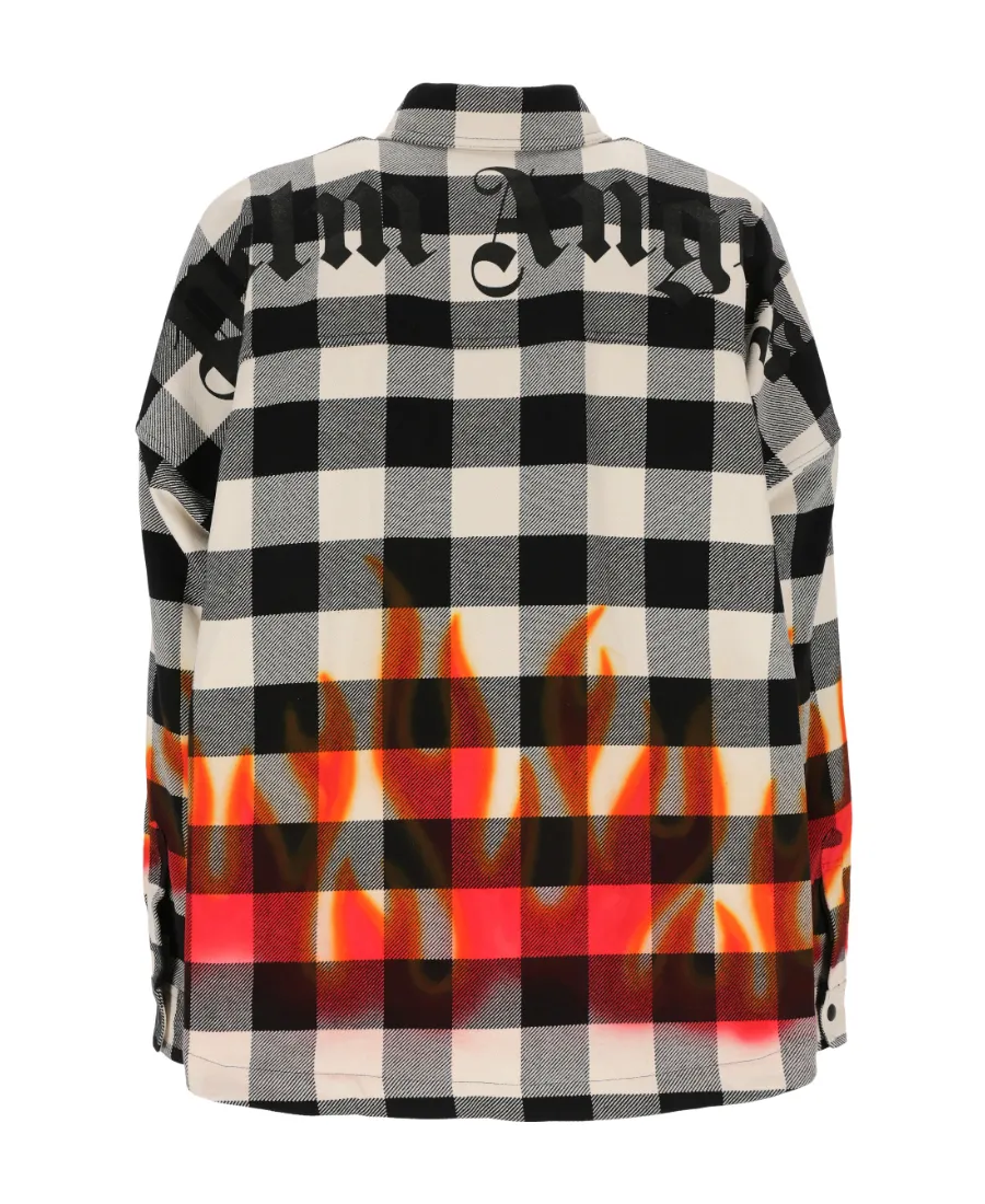 Palm Angels Checked Long-Sleeved Shirt