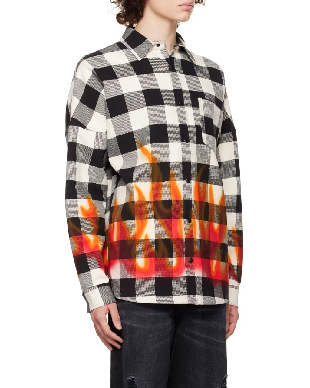 Palm Angels Checked Long-Sleeved Shirt