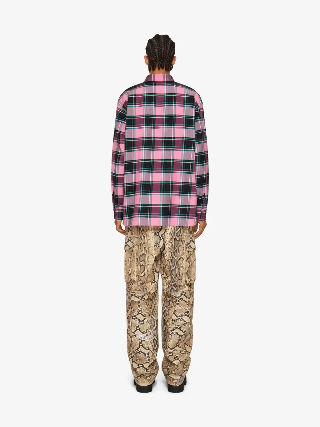 Givenchy Logo Embroidered Checkered Shirt