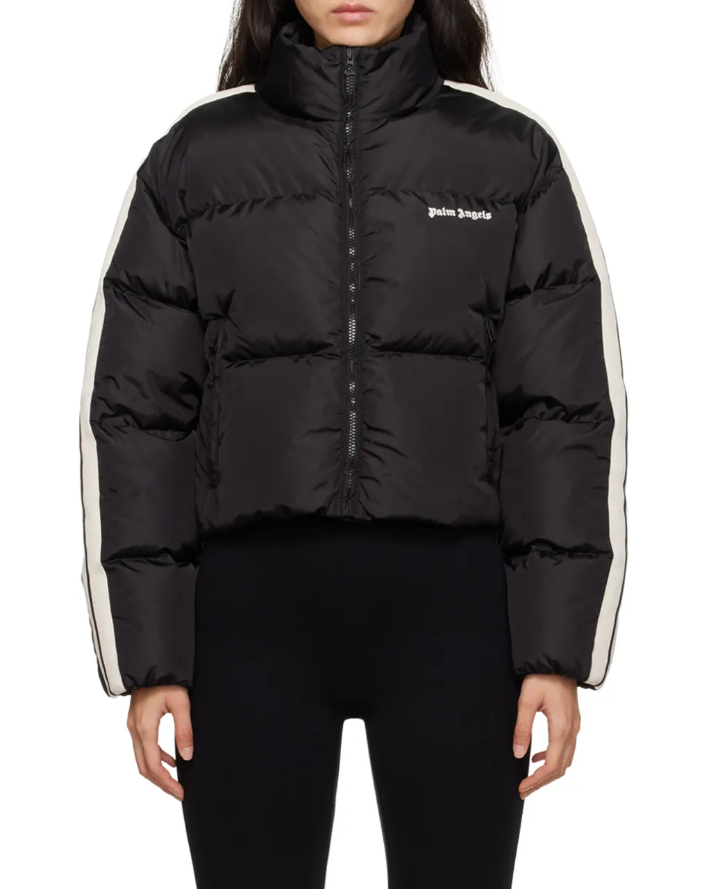 Palm Angels Logo Embroidered Padded Jacket