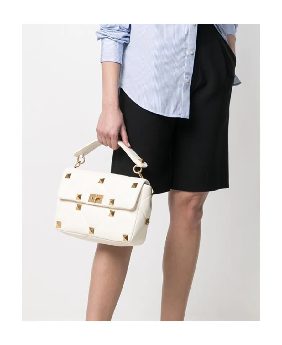 Valentino Garavani Roman Stud Quilted Tote Bag