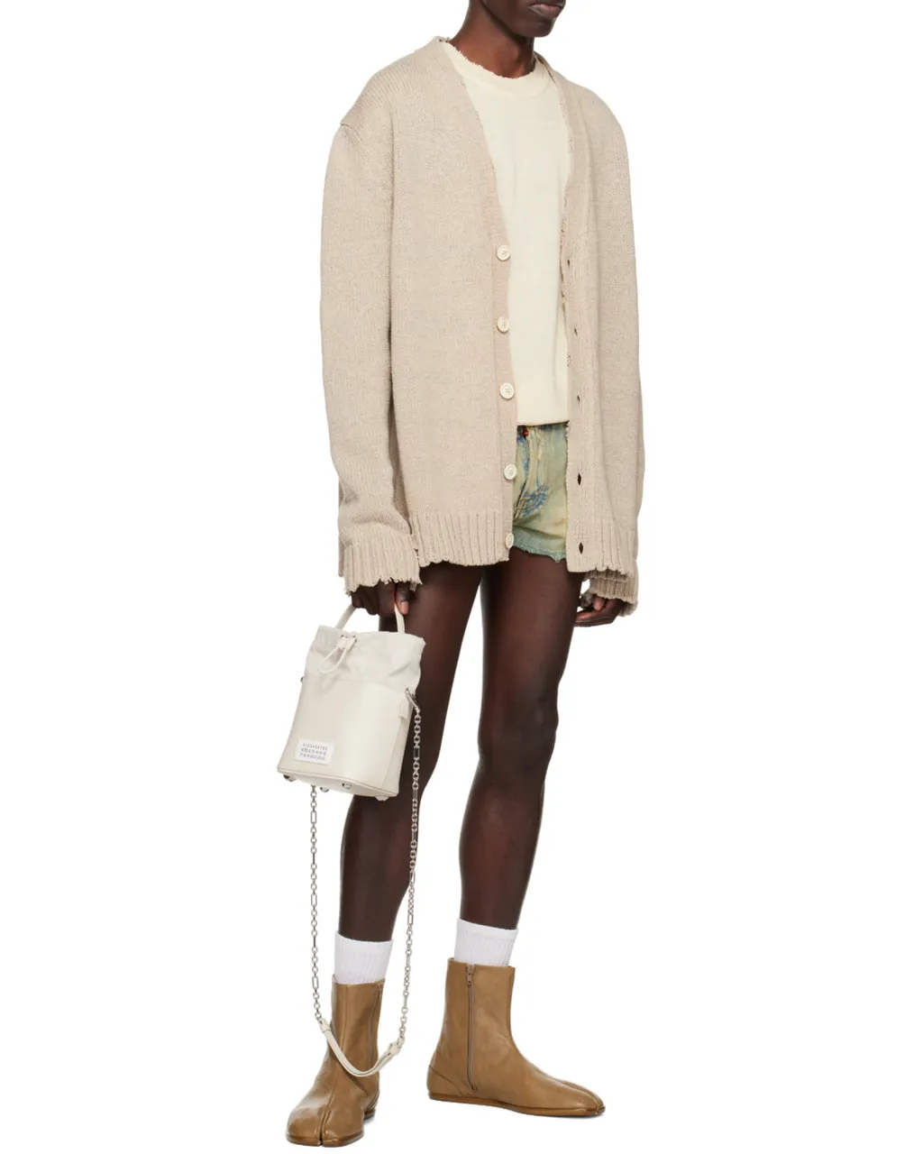Maison Margiela 5Ac Logo Patch Bucket Bag