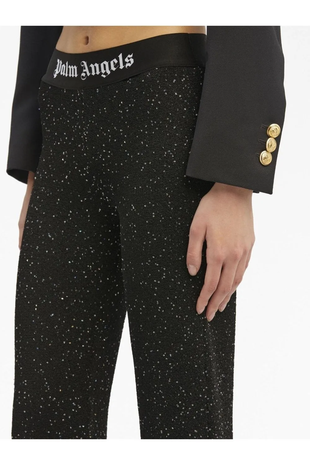 Palm Angels Embellished Flared Pants