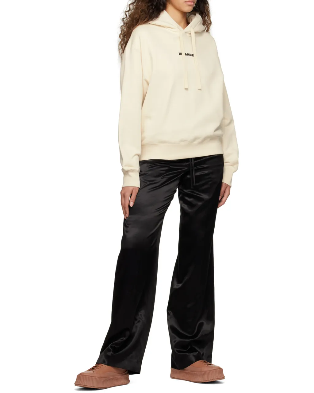 Jil Sander+ Logo Printed Drawstring Hoodie