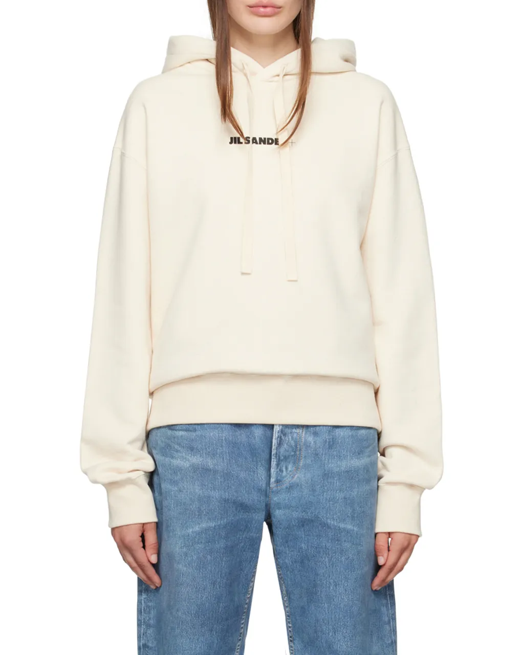 Jil Sander+ Logo Printed Drawstring Hoodie
