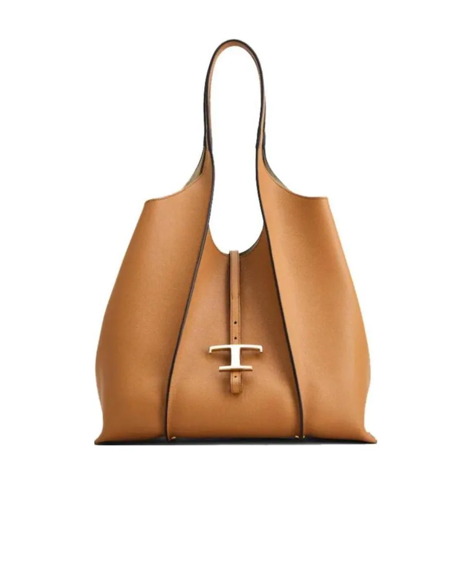 Tod's T Timeless Open-Top Medium Tote Bag