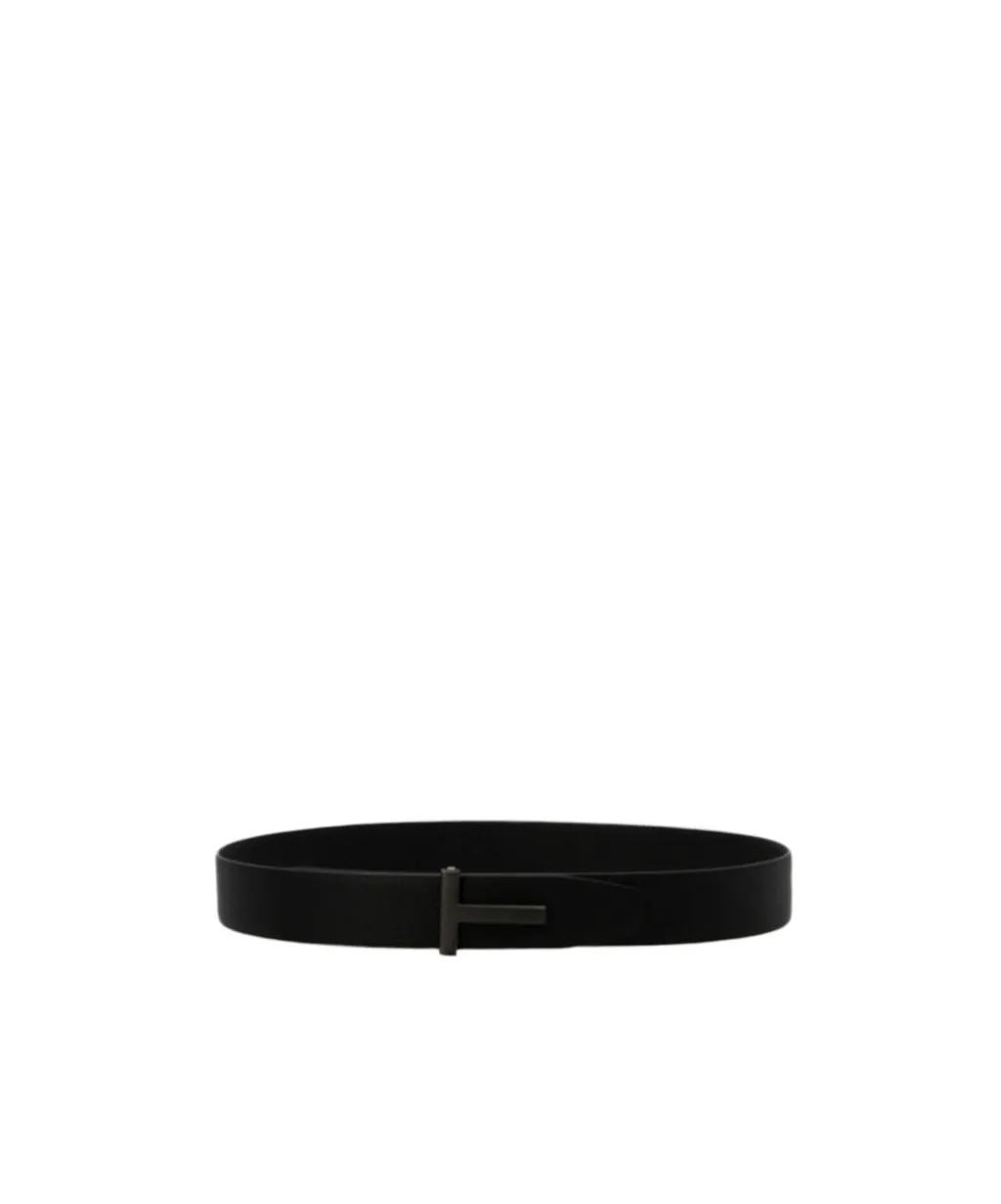 Tom Ford Logo Plaque Buckle Belt