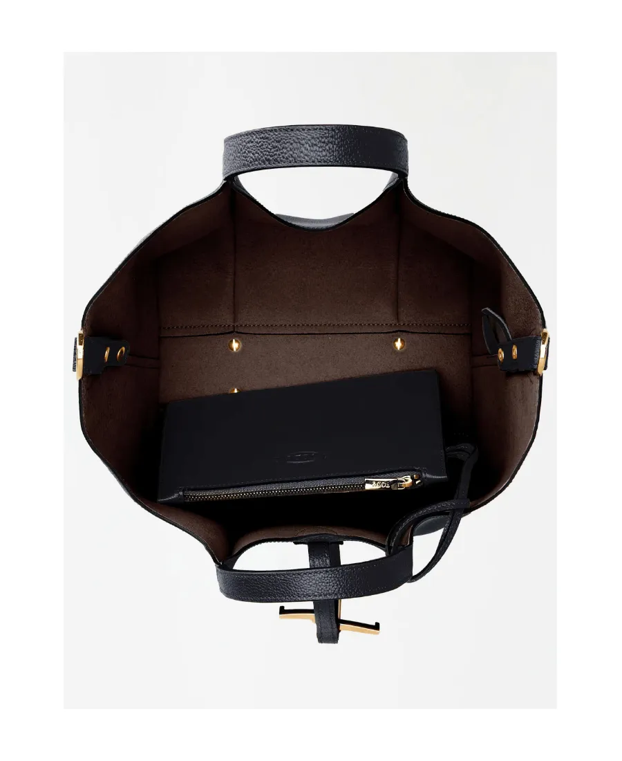 Tod's Timeless Logo Plaque Tote Bag