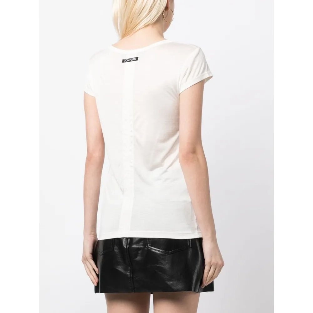 Tom Ford Logo Printed Crewneck T-Shirt