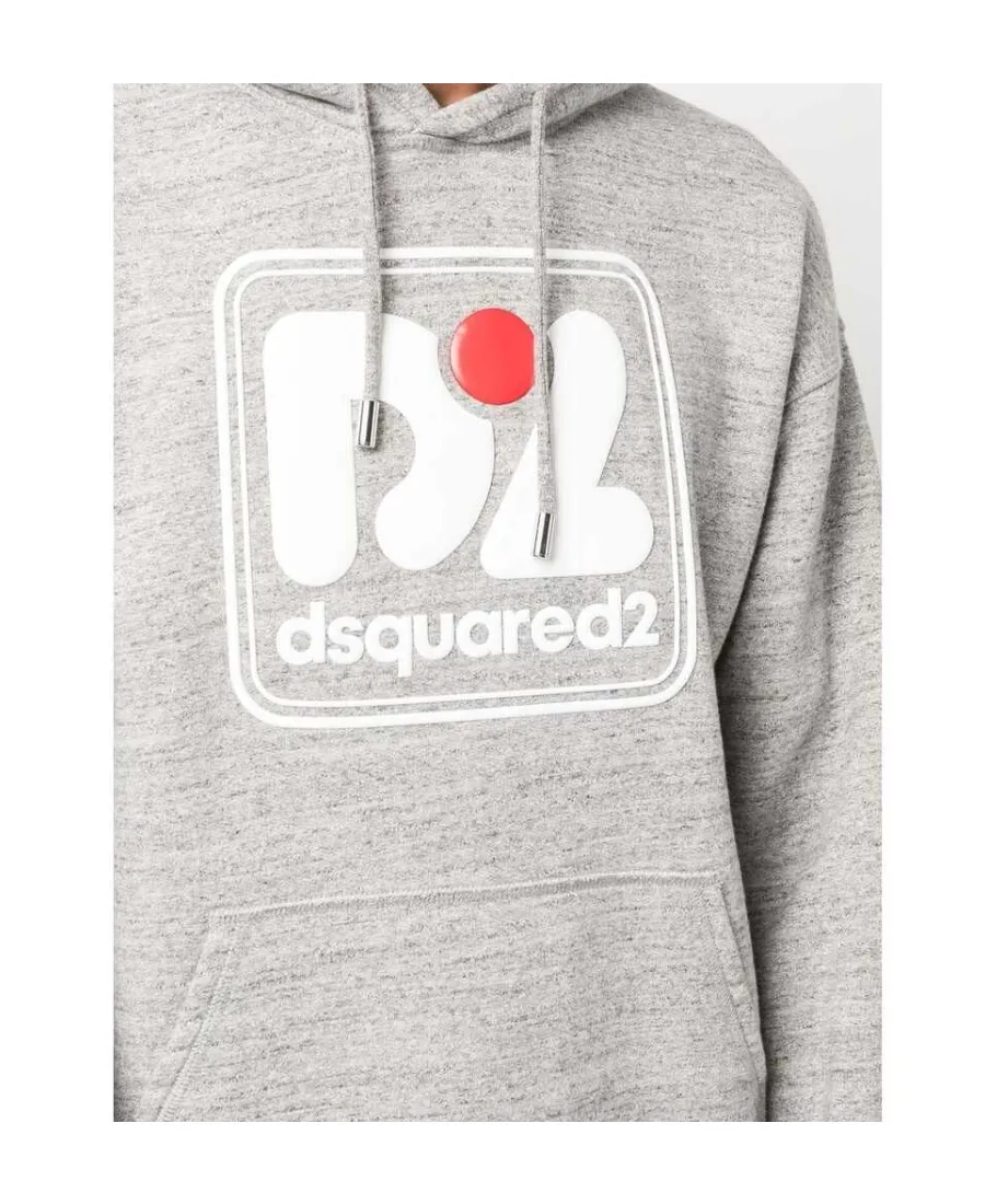 Dsquared2 Logo Printed Drawstring Hoodie
