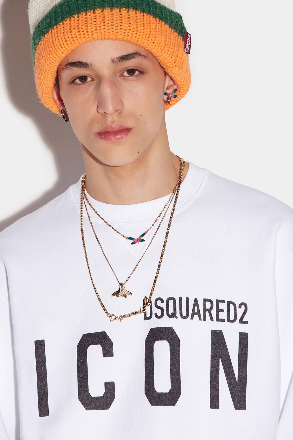 Dsquared2 Logo Printed Crewneck Sweatshirt