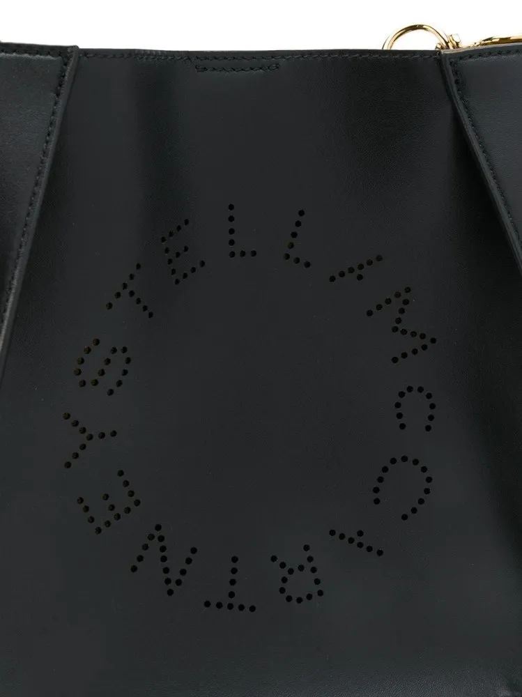 Stella Mccartney Logo Perforated Shoulder Bag