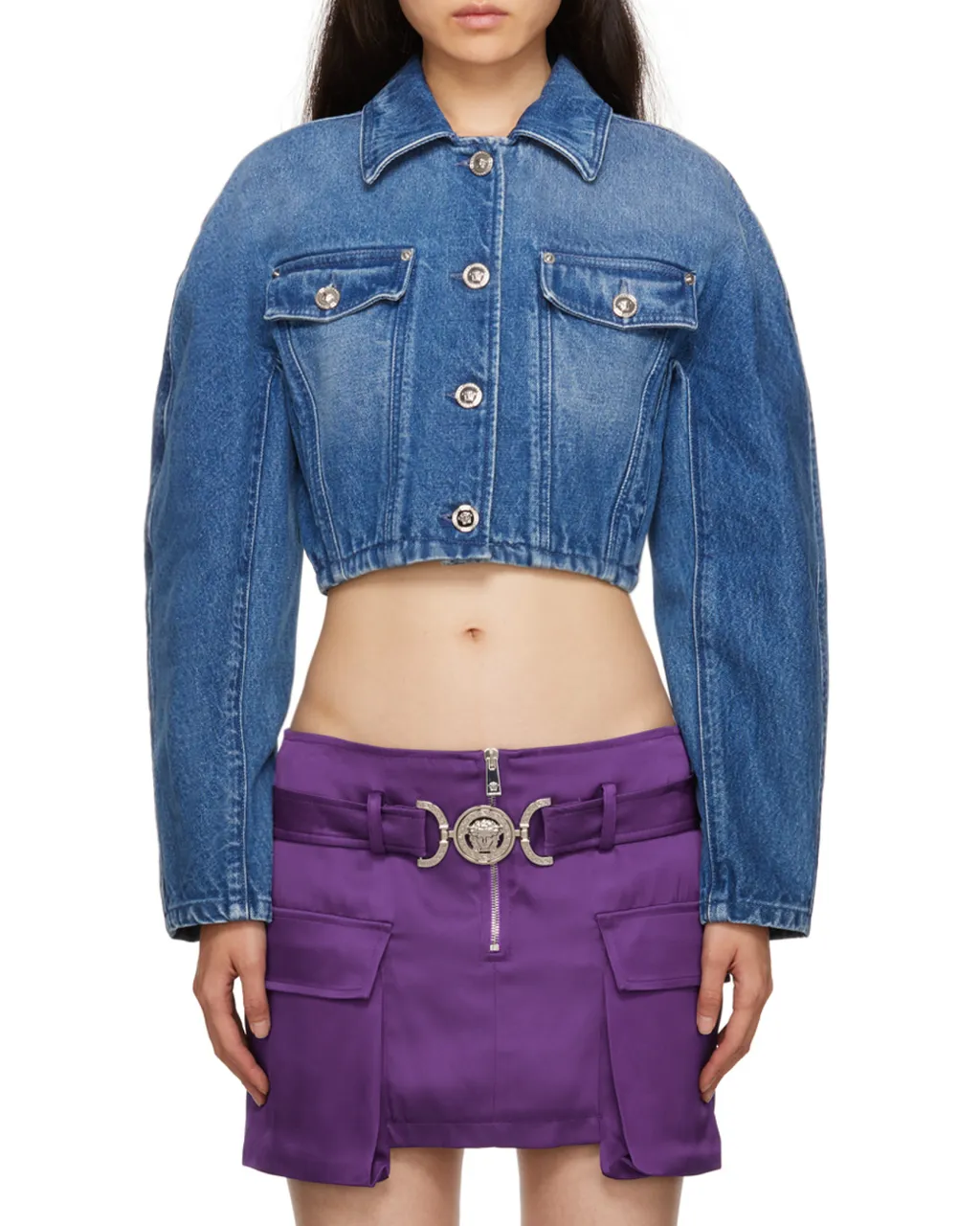 Versace Button-Up Denim Jacket