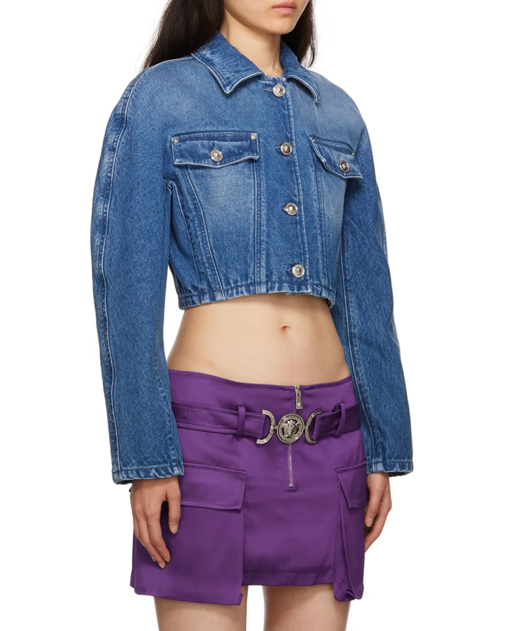Versace Button-Up Denim Jacket