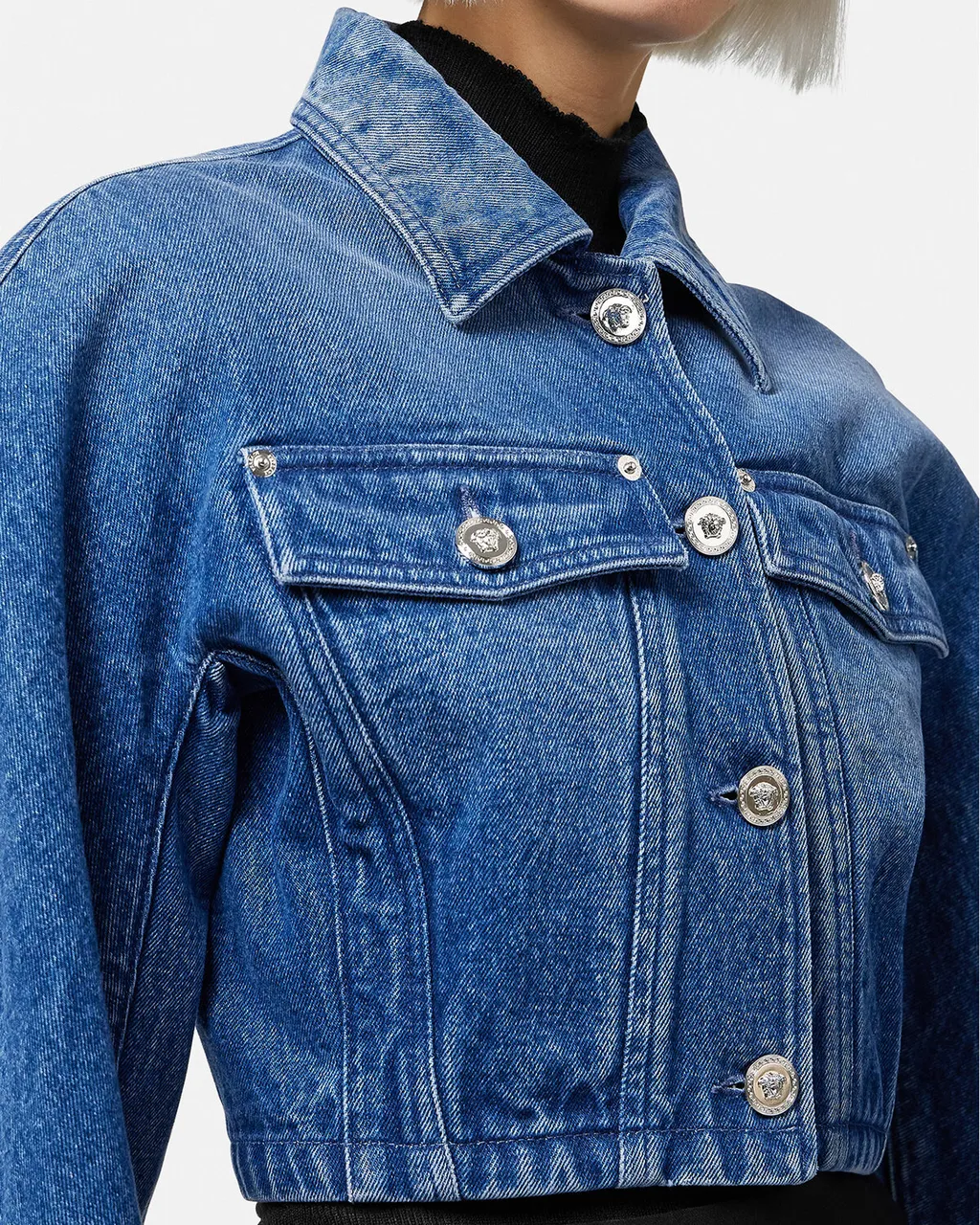 Versace Button-Up Denim Jacket