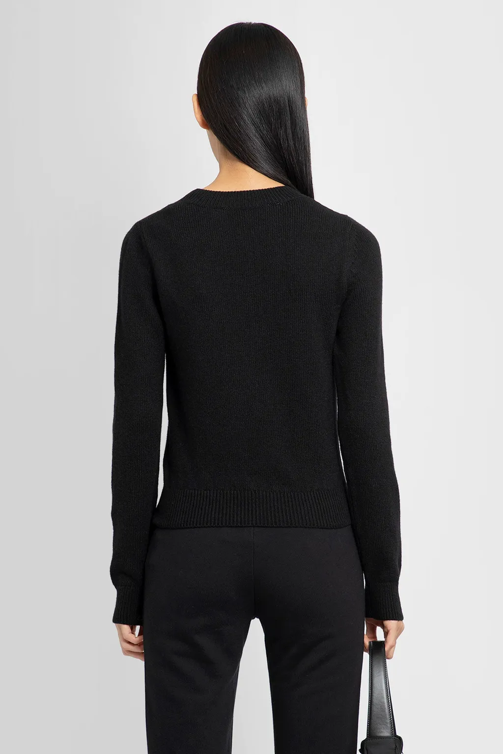 Palm Angels Logo Embroidered Knitted Jumper