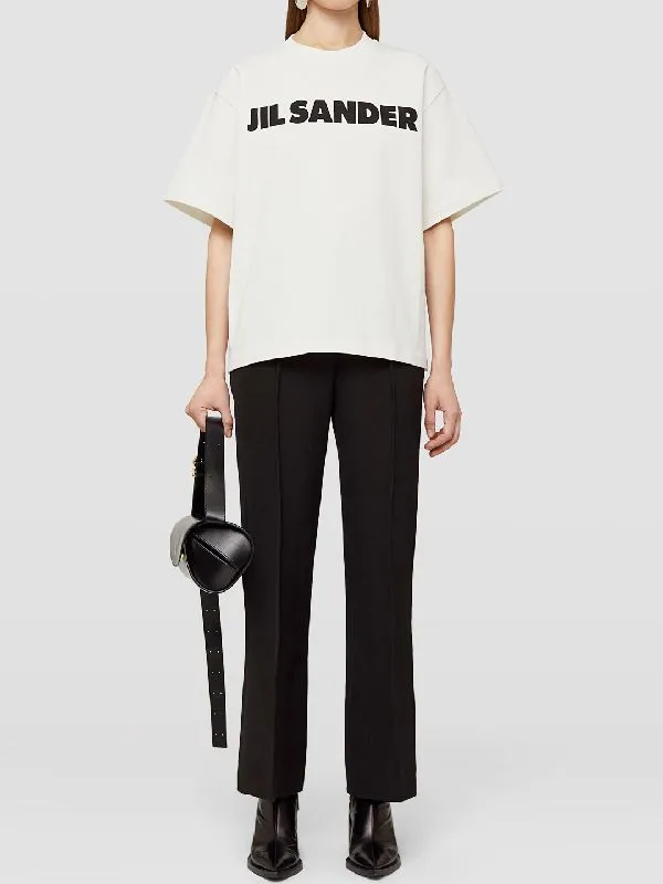 Jil Sander Logo Printed Crewneck T-Shirt