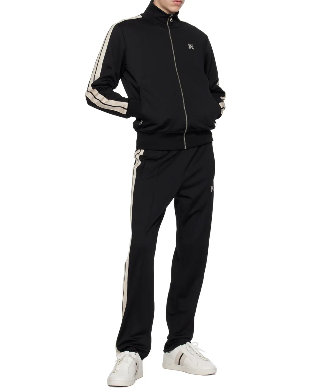 Palm Angels Logo Embroidered Zipped Jacket