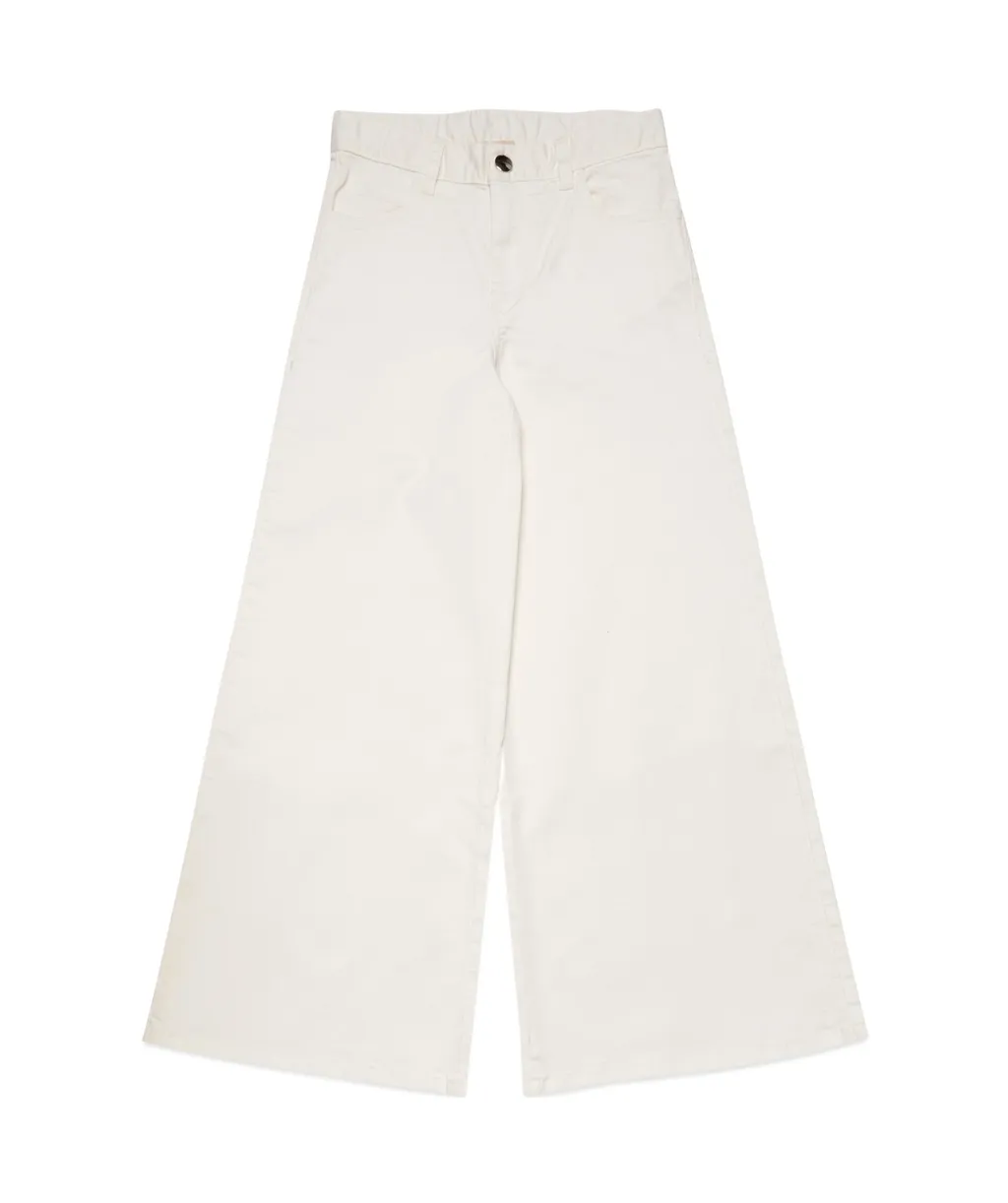 Marni Kids Button Detailed Wide Leg Jeans