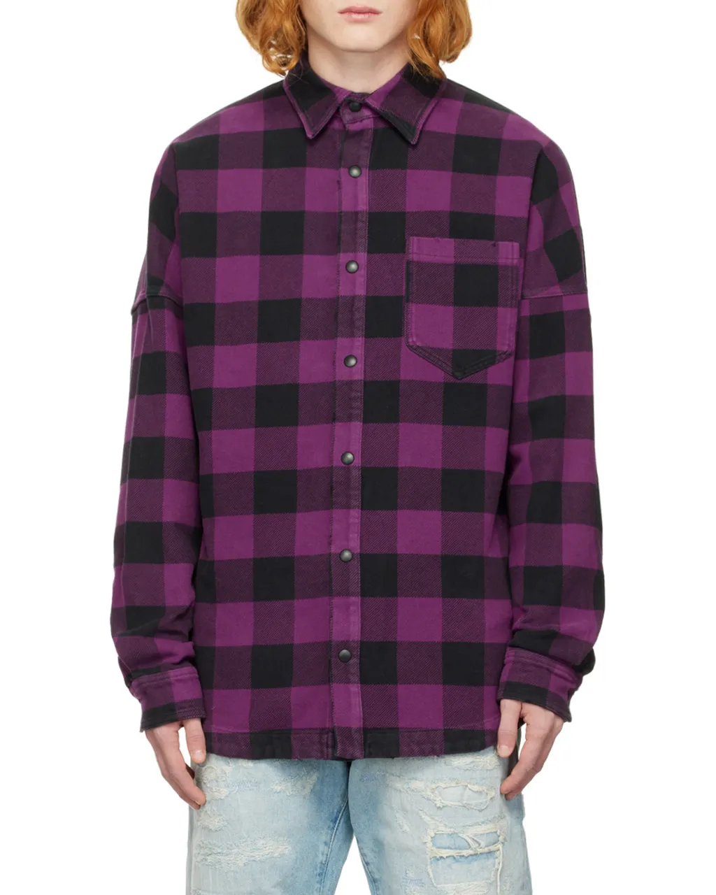 Palm Angels Logo-Printed Check Shirt