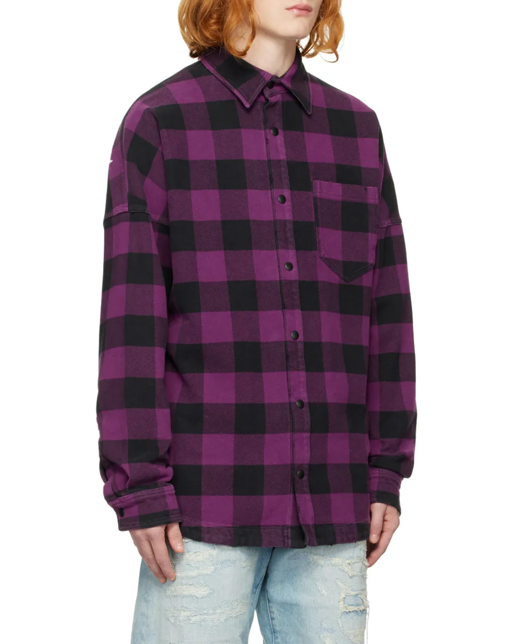 Palm Angels Logo-Printed Check Shirt