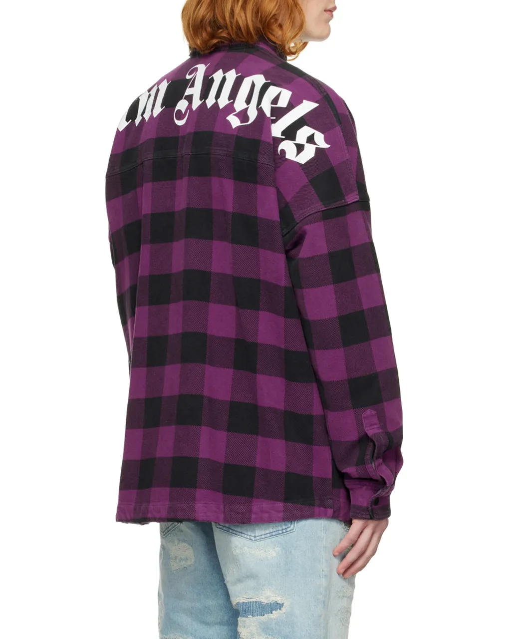 Palm Angels Logo-Printed Check Shirt