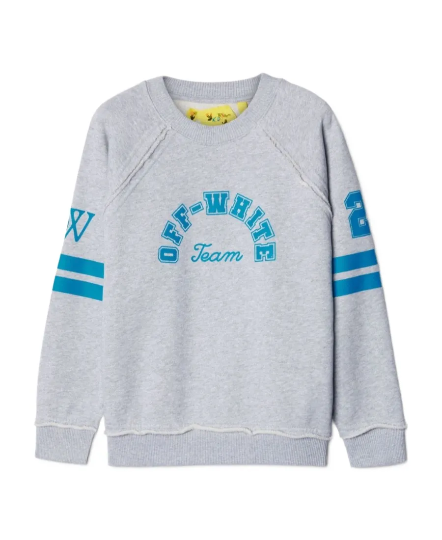 Off-White Kids Team 23-Print Crewneck Sweatshirt