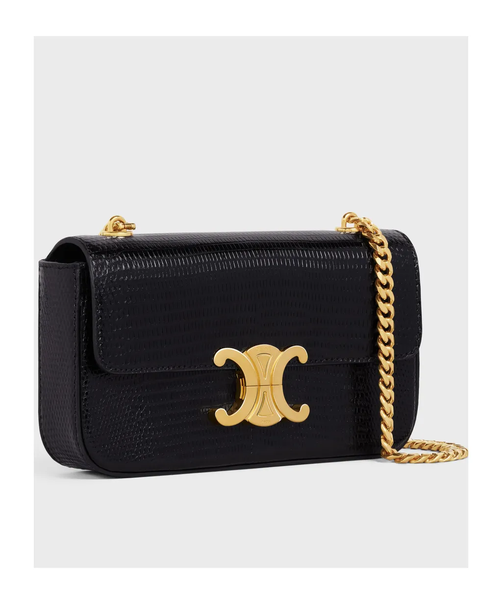 Chain Shoulder Bag Triomphe In Lizard