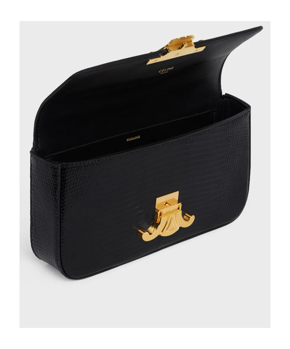 Chain Shoulder Bag Triomphe In Lizard