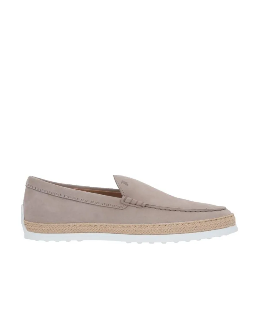 Tod's Logo Embossed Slip-On Loafers