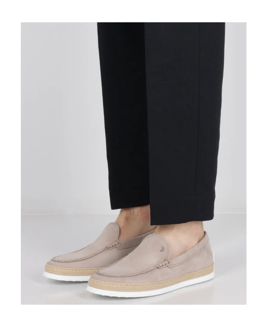 Tod's Logo Embossed Slip-On Loafers