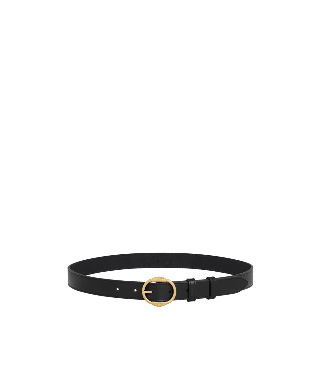 Medium Twin Triomphe Belt In Vintage Calfskin