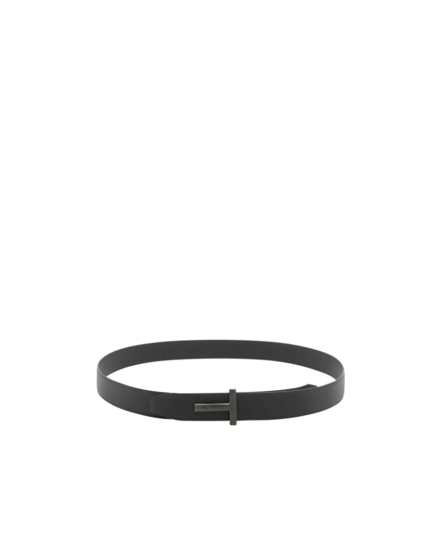Tom Ford T Logo Buckle Belt