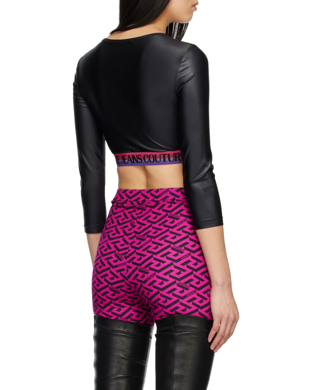 Versace Jeans Couture Crewneck Cropped Top
