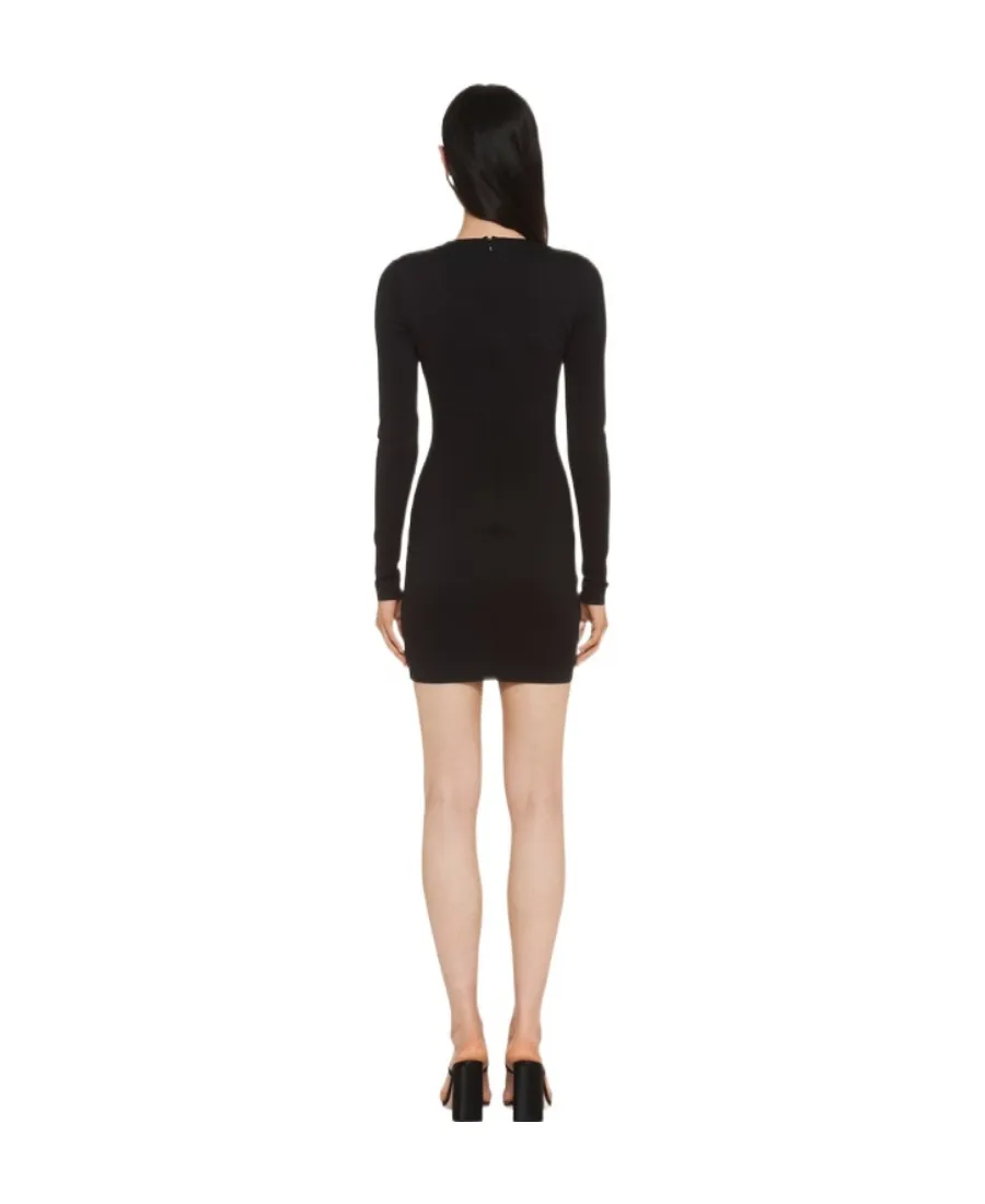 Miu Miu Cut-Out Long Sleeved Dress