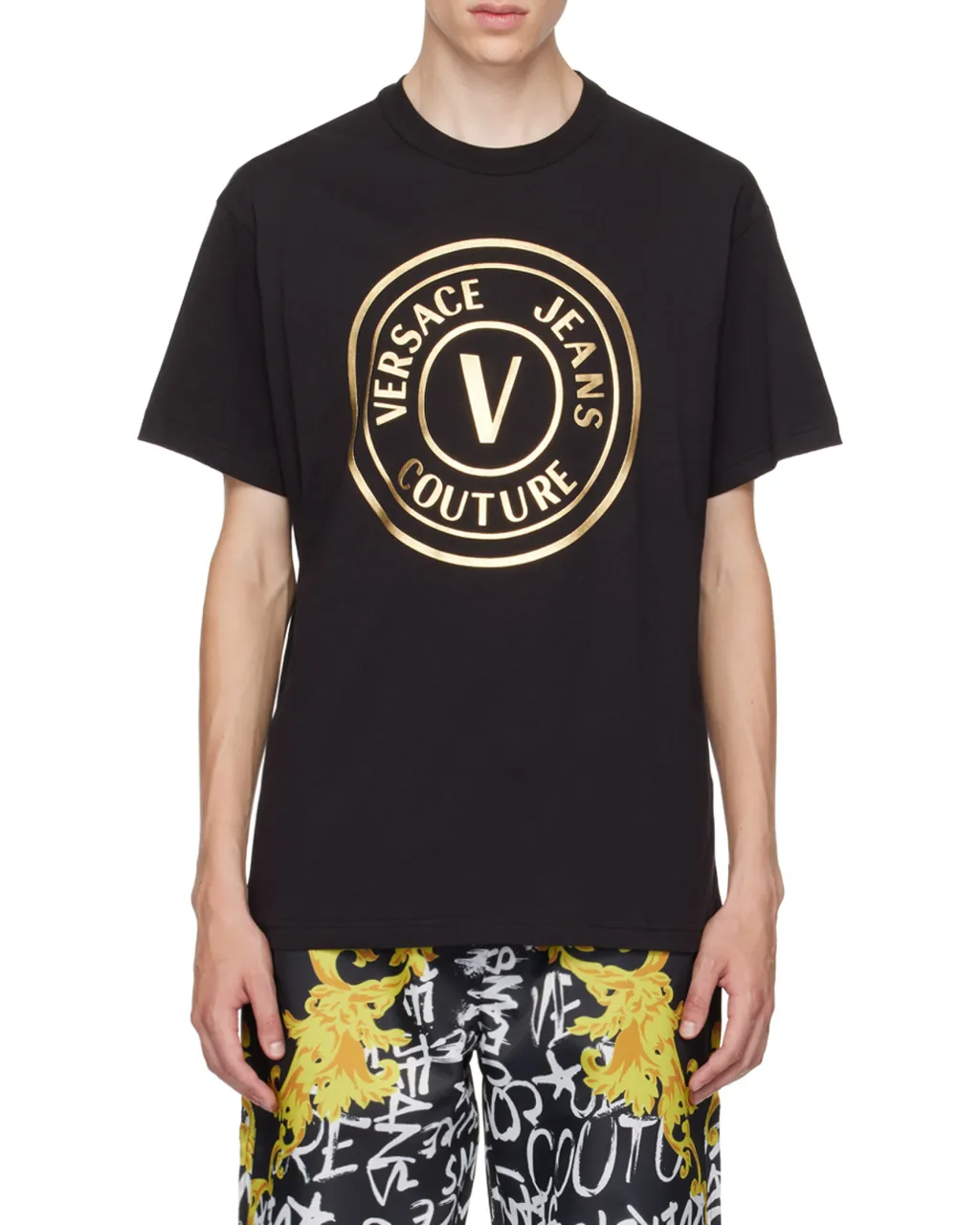 Versace Jeans Couture Logo-Printed Crewneck T-Shirt