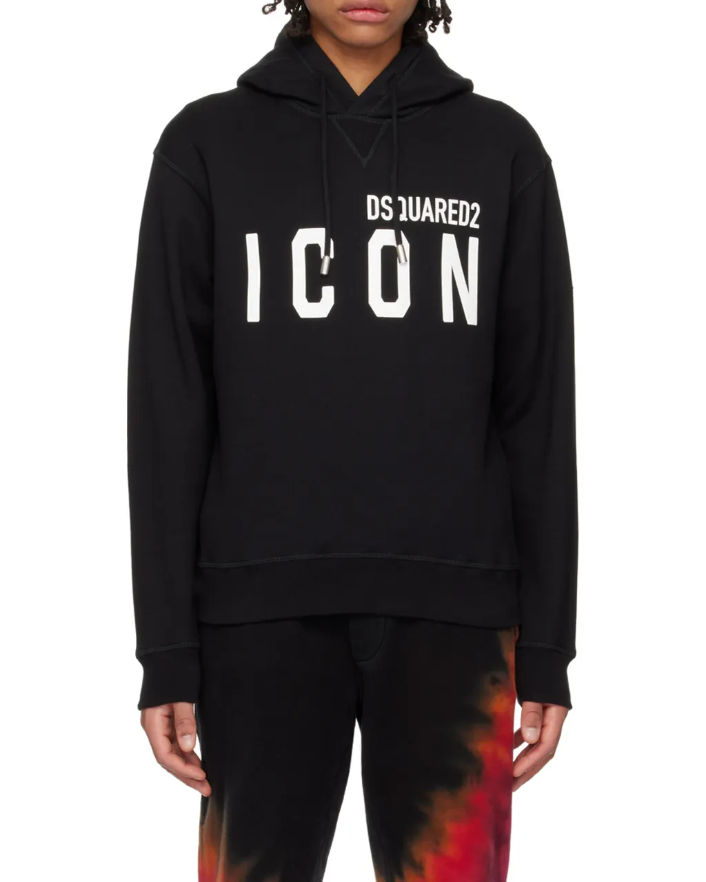 Dsquared2 Logo Printed Drawstring Hoodie