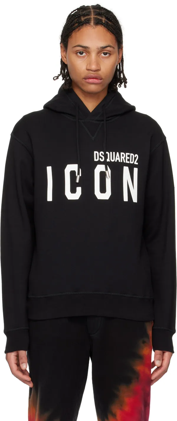 Dsquared2 Logo Printed Drawstring Hoodie