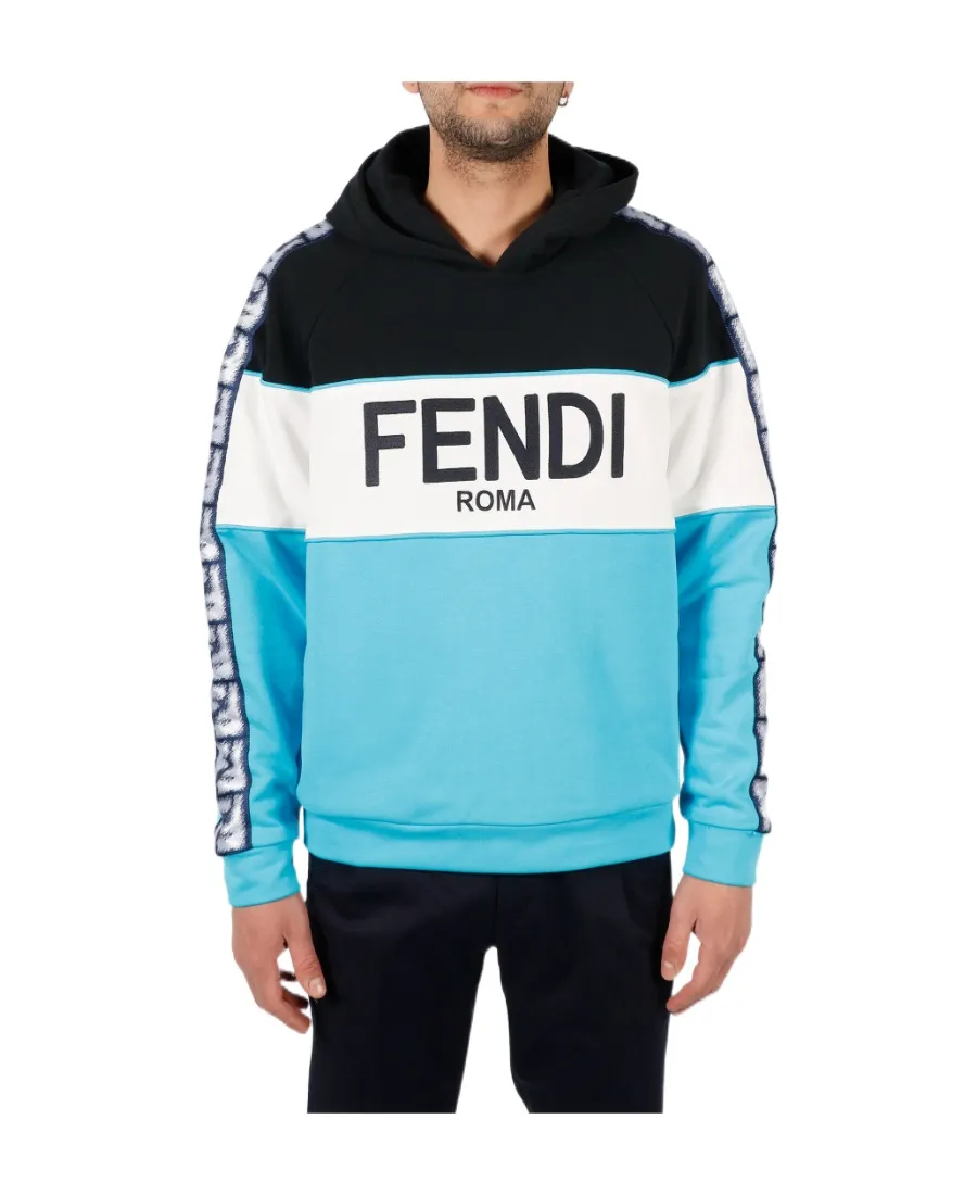 Fendi Logo Embroidered Hoodie