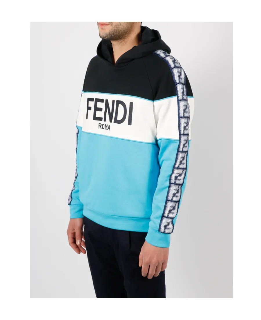 Fendi Logo Embroidered Hoodie