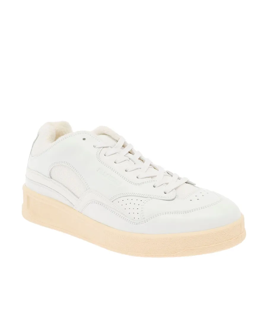 Jil Sander Logo Detailed Lace-Up Sneakers