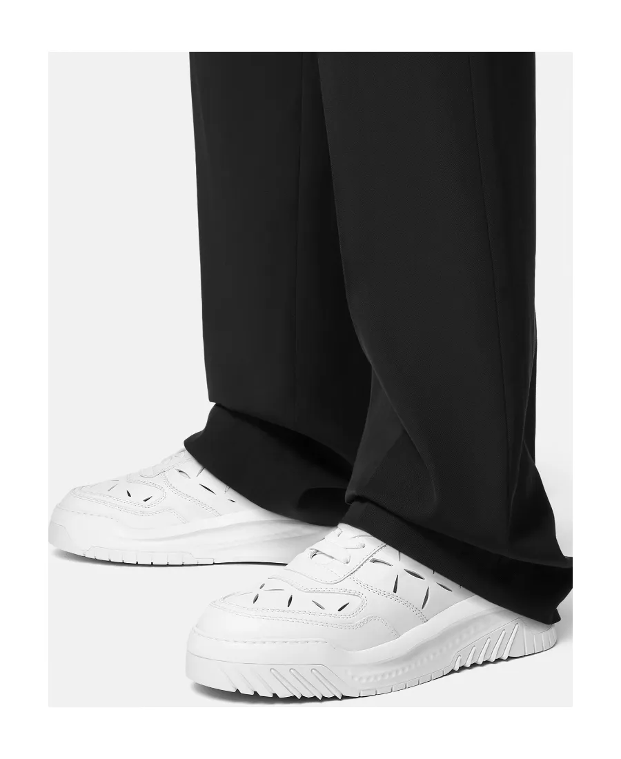 Versace Cut-Out High-Top Sneakers