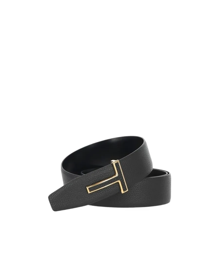 Tom Ford T Logo Buckle Belt