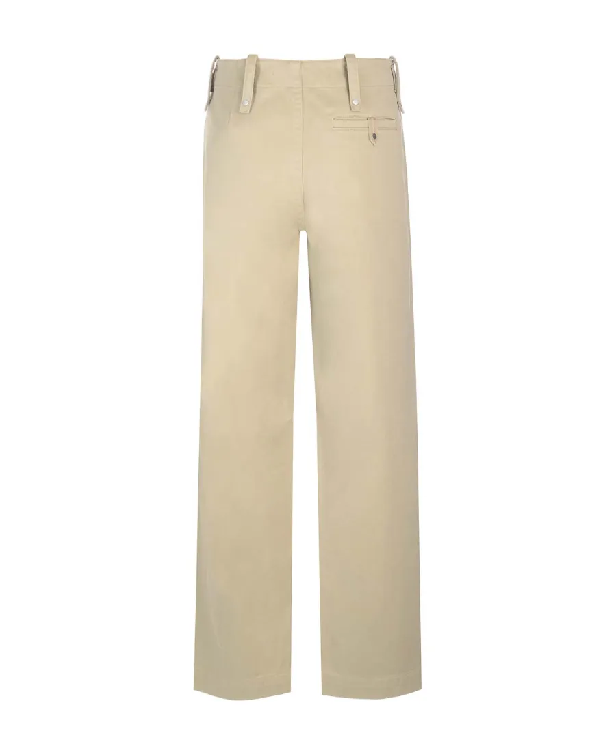 Burberry High-Waist Straight-Leg Trousers