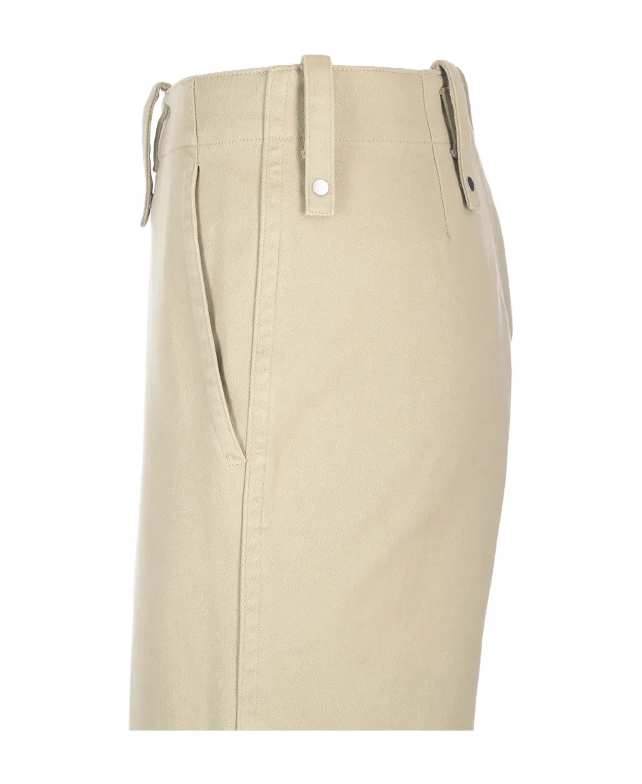 Burberry High-Waist Straight-Leg Trousers