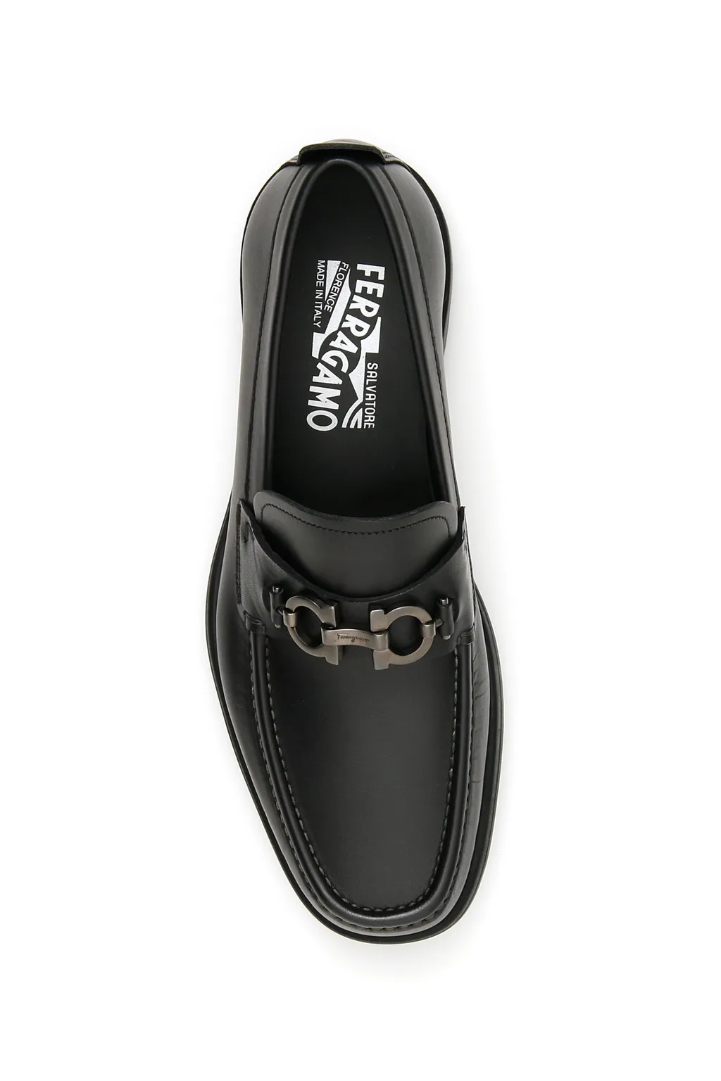 Salvatore Ferragamo Gancini Plaque Loafers
