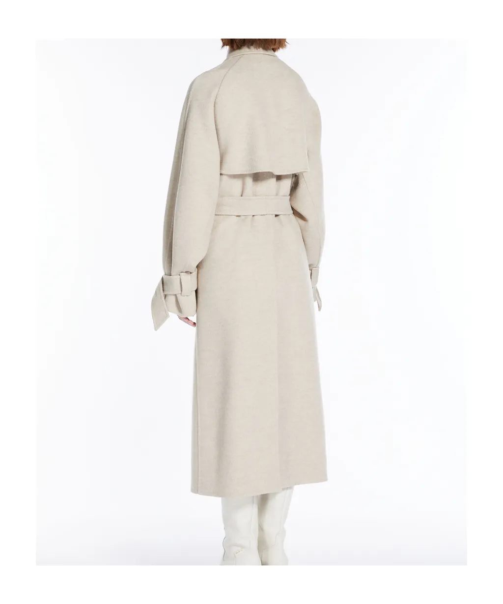Belted-Waist Cashmere Coat